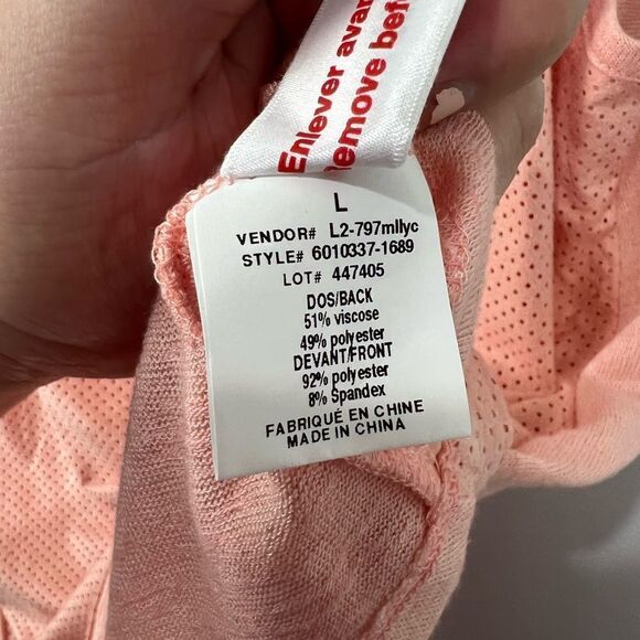 Melanie Lyne Pink Sleeveless Blouse Tank L NWT - Picture 7 of 7